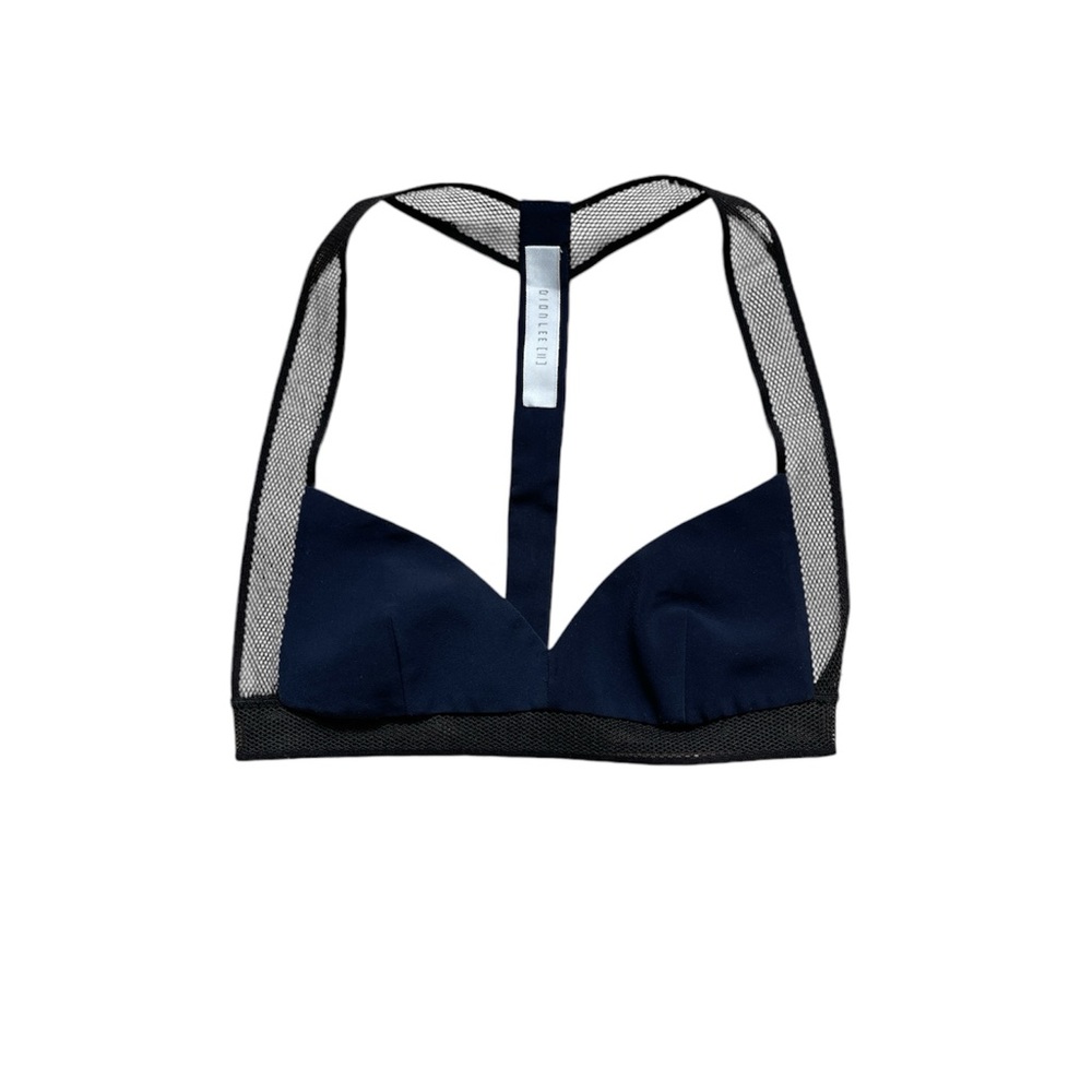 Dion Lee navy blue bralette